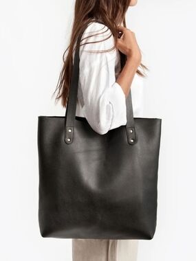 HOBO International Black Neoprene Tote Bag Organization Pockets  15" X 15" X 5"